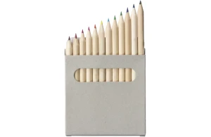 Boite de 12 crayons de couleur dans un étui en carton léger