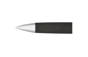 Parure de stylos bille et roller avec étui carbone