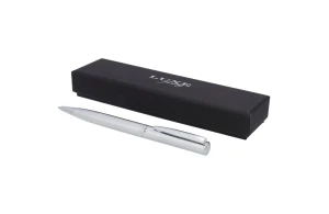Parure de stylo bille personnalisé à finition chromé brossé mat City