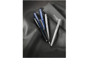 Parure stylo à bille et roller Andante coloris argent