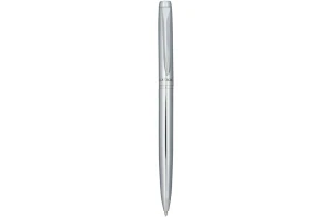 Parure de stylo bille premium chrome brillant Cepheus