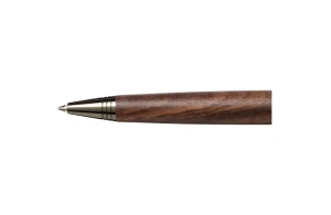 Parure de stylo à bille avec corps en bois et métal Loure