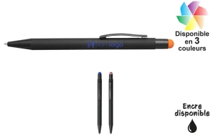Stylo publicitaire personnalisé en aluminium et fonction stylet Dax 