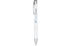 Stylo rétractable en aluminium anodisé à encre noir Moneta