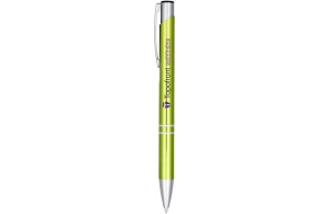 Stylo rétractable en aluminium anodisé à encre noir Moneta