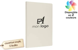 Carnet publicitaire personnalisé à couverture souple A5 ligné 