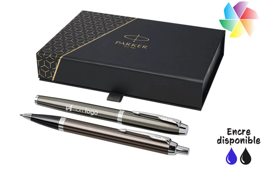 Parker IM stylo roller - gris/or Parker