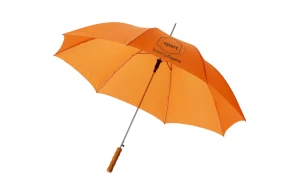 Parapluie publicitaire automatique avec poignée en bois Lisa