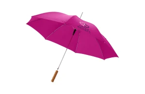 Parapluie publicitaire automatique avec poignée en bois Lisa