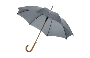Parapluie publicitaire automatique poignée et mât en bois Kyle