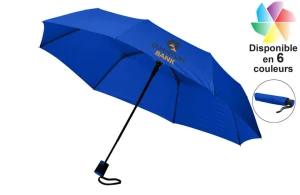 Parapluie pliable à ouverture automatique Wali publicitaire personnalisé 