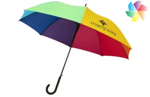 Parapluie tempête arc-en-ciel ouverture automatique Sarah publicitaire personnalisé 