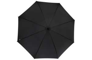 Parapluie publicitaire aspect carbone et poignée courbe Fontana