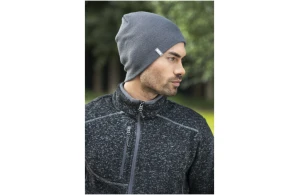 Bonnet acrylique en tricot côtelé double couche Level