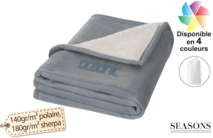 Plaid polaire publicitaire personnalisé sherpa doux Springwood 