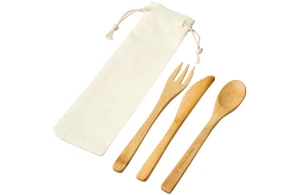 Ensemble de couverts personnalisé Celuk en bambou