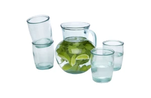 Ensemble Terazza de 5 pièces en verre recyclé personnalisable 