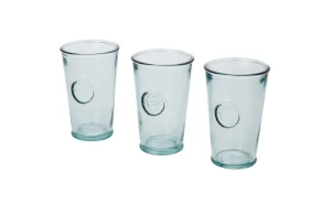 Ensemble 3 pièces verres personnalisés recyclés de 300 ml publicitaire personnalisé 