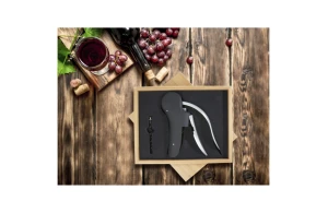 Tire bouchon personnalisé Nebby avec boîte en bois bambou