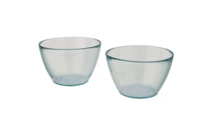 Ensemble de 2 bols en verre recyclé publicitaire personnalisé 