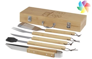 Ensemble à barbecue personnalisé coffret de 5 pièces Churras 