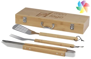 Ensemble à barbecue personnalisé coffret 3 pièces