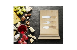 Planche à découper le fromage et accessoires magnétiques en bambou