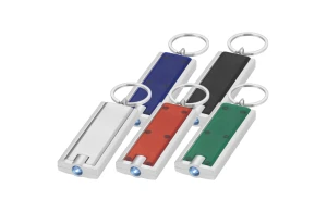 Porte-clés publicitaire avec lampe LED Castor