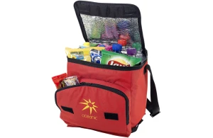 Sac isotherme personnalisé glacière pliable double compartiments