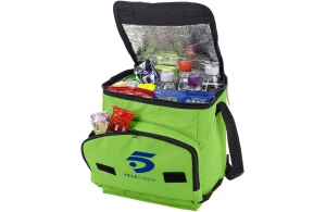 Sac isotherme personnalisé glacière pliable double compartiments