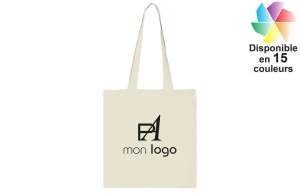 Tote bag publicitaire personnalisé Carolina en coton 38 x 42 cm 