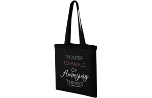 Tote bag personnalisé en coton léger certifié OEKO-Tex Carolina