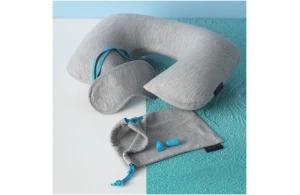 Ensemble de voyage personnalisable oreiller, masque, bouchons