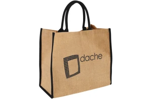 Grand sac shopping  personnalisé Harry en toile jute