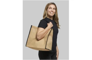 Grand sac shopping  personnalisé Harry en toile jute