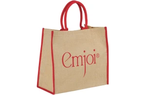 Grand sac shopping  personnalisé Harry en toile jute