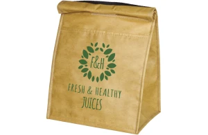 Grand sac isotherme personnalisé effet papier kraft