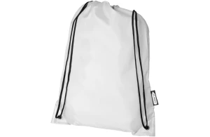 Sac à dos personnalisé à cordon certifié RPET recyclé Oriole