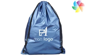 Sac à dos ficelle premium finition brillante publicitaire personnalisé 