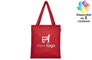 Tote bag personnalisé fabriqué en 100 % à partir de plastique recyclé 