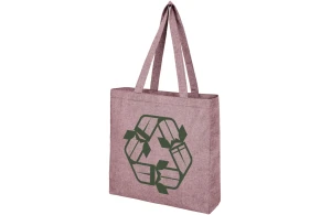 Sac shopping recyclé coton et polyester avec soufflet