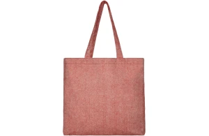 Sac shopping recyclé coton et polyester avec soufflet