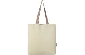 Tote bag personnalisé Rainbow en coton recyclé 180 g/m²