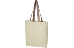 Tote bag personnalisé Rainbow en coton recyclé 180 g/m²