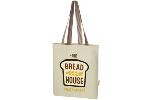 Tote bag personnalisé Rainbow en coton recyclé