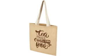 Tote bag personnalisé en toile de jute laminé 300 g/m² Juta