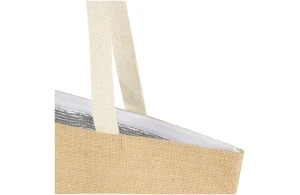 Sac isotherme personnalisé en toile de jute laminé