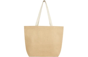 Sac isotherme personnalisé en toile de jute laminé