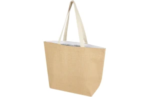 Sac isotherme personnalisé en toile de jute laminé