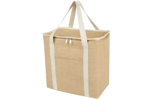 Sac isotherme personnalisé glacière souple en toile de jute